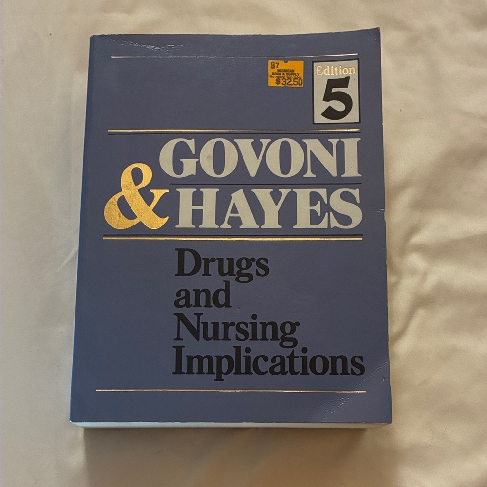 Govoni & Hayes Drugs and Nursing Implications Book Edition 5 - Picture 2 of 8